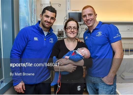Leinster Rugby Players Visit Temple Street Children's Hospital