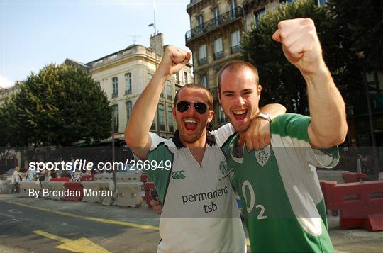 Ireland rugby fans in Bordeaux - Friday 14th