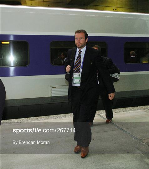 Ireland Rugby World Cup squad arrival in Paris - Wednesday 19th