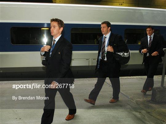 Ireland Rugby World Cup squad arrival in Paris - Wednesday 19th