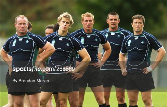 Ireland Rugby World Cup Squad Training - Thursday 27th