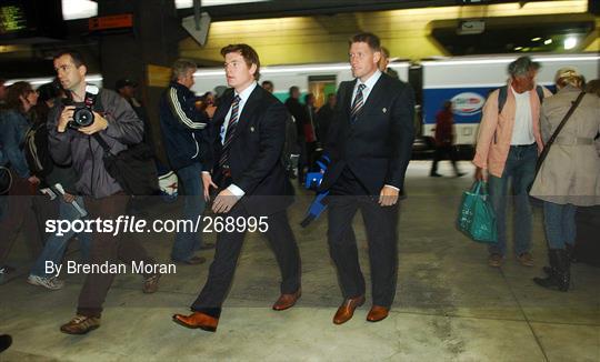 Ireland Rugby World Cup squad arrival in Paris - Friday 28th