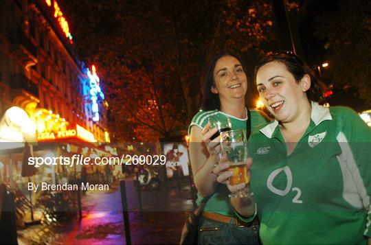 Ireland rugby fans in Paris - Friday 28th