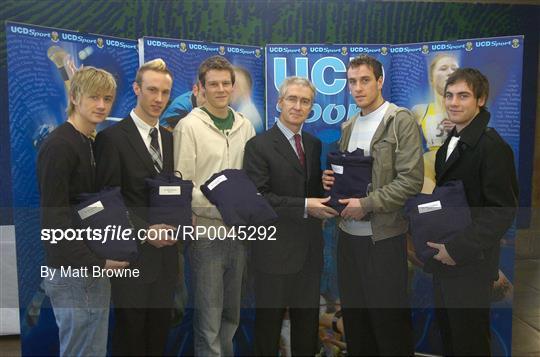 UCD Awards 83 Sports Scholarships for 2007/2008