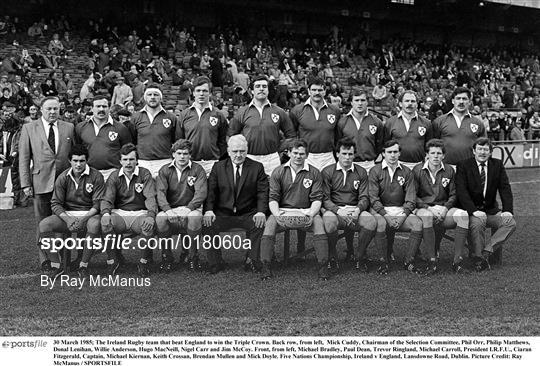 Ireland v England - International Rugby Archive Imagery