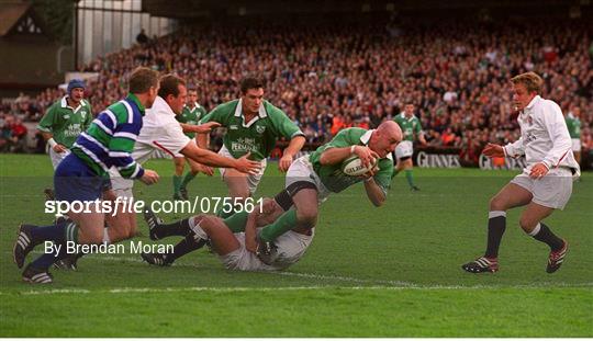 Ireland v England - International Rugby Archive Imagery