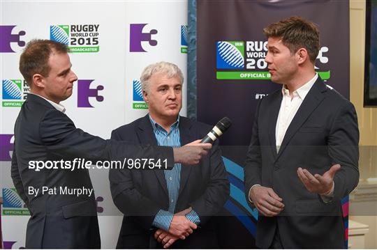 Announcement of TV3's Rugby World Cup 2015 Panellists