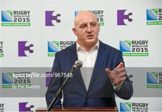 Announcement of TV3's Rugby World Cup 2015 Panellists