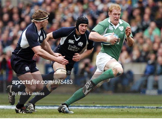 Ireland v Scotland - International Rugby Archive Imagery
