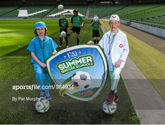 Launch of the 2015 SportsWorld FAI Summer Soccer Schools