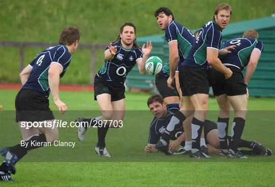 Ireland rugby squad training - Thursday