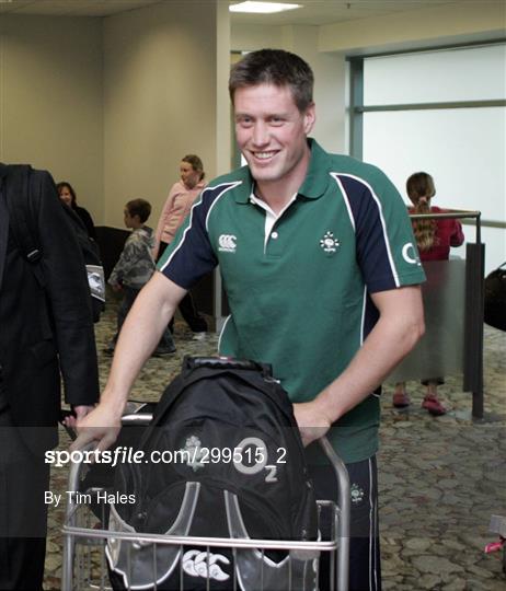 Ireland team arrive in New Zealand ahead of 2008 Summer Tour