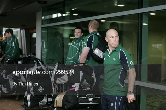 Ireland team arrive in New Zealand ahead of 2008 Summer Tour