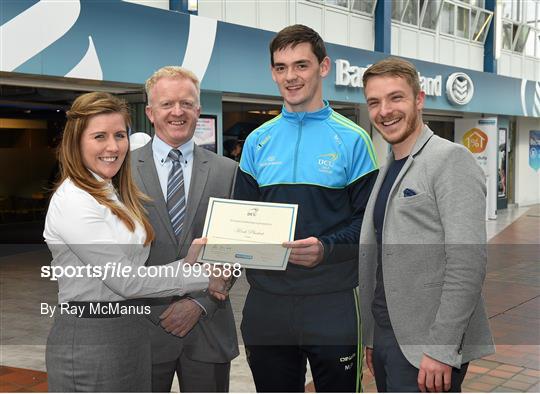 DCU GAA scholarship awards 2015 sponsored by Bank of Ireland