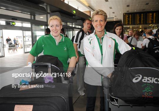 Olympic Athletes Depart for Beijing