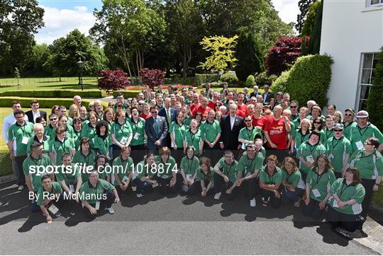 Special Olympics Team Ireland meets the US Ambassador Kevin O’Malley at his official residence