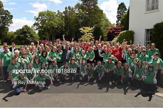 Special Olympics Team Ireland meets the US Ambassador Kevin O’Malley at his official residence