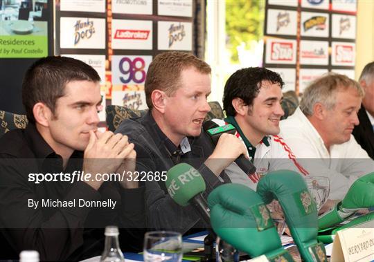 Brian Peters Promotions Press Conference to announce Hunky Dorys Fight Night