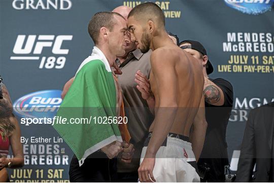 UFC 189 - Chad Mendes v Conor McGregor - Weigh-in