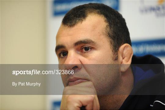 Leinster rugby press conference