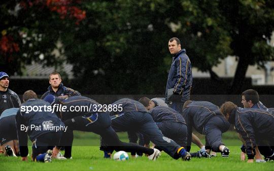 Leinster rugby squad training
