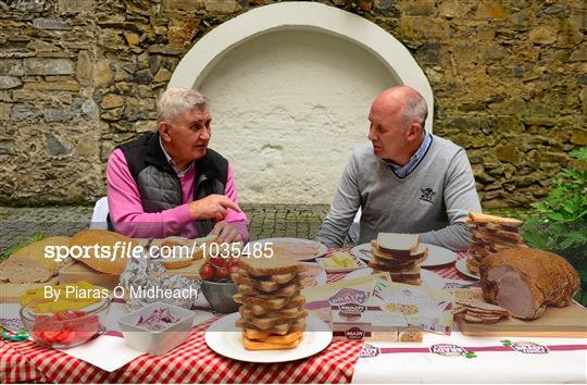 Mick O'Dwyer and Glenn Ryan fuelling Kildare success with Brady Family Ham, ahead of the big game on Sunday