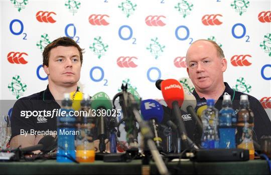 Ireland Rugby Press Conference - Tues 24th Feb