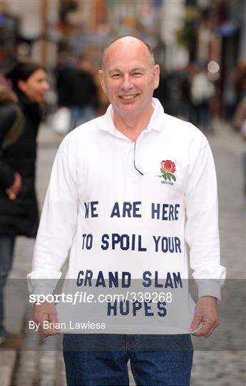 England supporters in Dublin ahead of RBS Six Nations Championship game