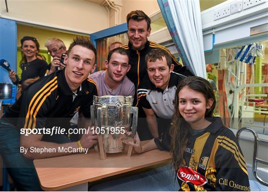 GAA Hurling All-Ireland Champions Kilkenny visit Our Lady's Children's Hospital, Crumlin