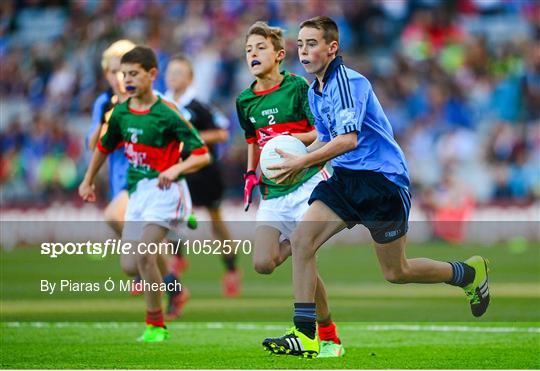 Cumann na mBunscol INTO Respect Exhibition Go Games 2015 at Dublin v Mayo - GAA Football All-Ireland Senior Championship Semi-Final Replay