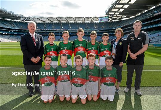 Cumann na mBunscol INTO Respect Exhibition Go Games 2015 at Dublin v Mayo - GAA Football All-Ireland Senior Championship Semi-Final Replay