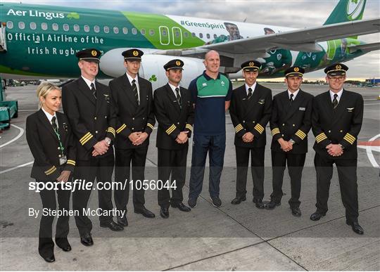 Ireland Rugby Team depart for 2015 Rugby World Cup