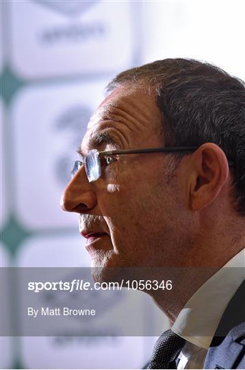 Press Conference with Martin O’Neill to Announce Provisional Squad for October’s EURO 2016 Qualifier