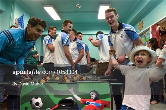 GAA Football All-Ireland Champions Dublin visit Our Lady's Children's Hospital, Crumlin