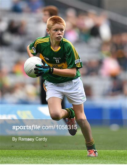 Cumann na mBunscol INTO Respect Exhibition Go Games 2015 at Dublin v Kerry - GAA Football All-Ireland Senior Championship Final