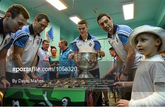 GAA Football All-Ireland Champions Dublin visit Our Lady's Children's Hospital, Crumlin