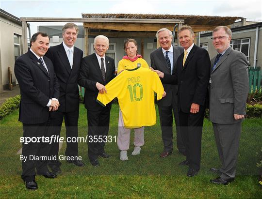Launch of 'An Evening with Pele' fundraiser for Our Lady's Children's Hospital, Crumlin