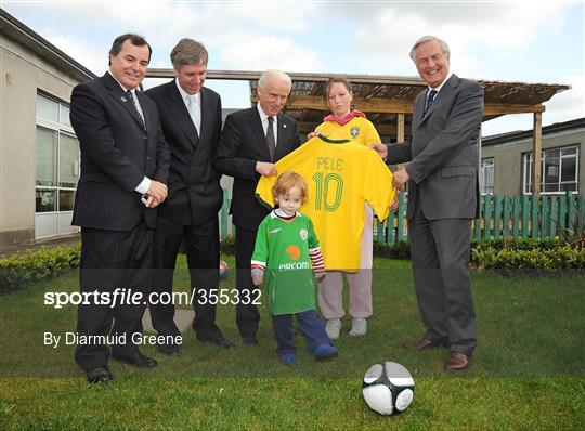 Launch of 'An Evening with Pele' fundraiser for Our Lady's Children's Hospital, Crumlin