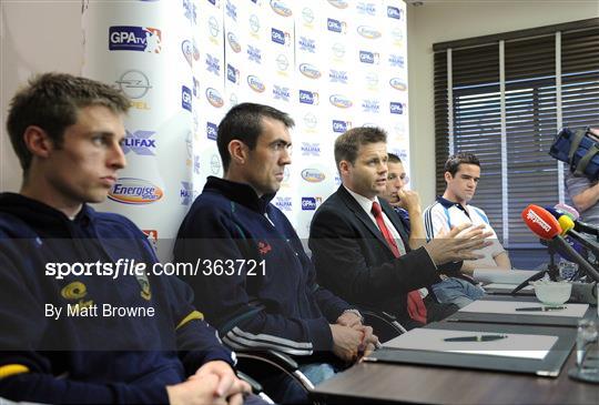 GPA Press Conference – Munster SHC Final, Leinster SFC Final GPA Press Conference – Munster SHC Final, Leinster SFC Final