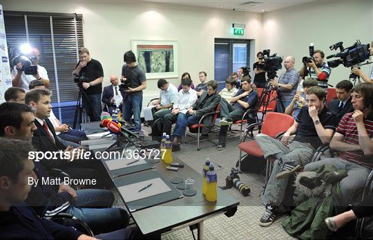 GPA Press Conference – Munster SHC Final, Leinster SFC Final