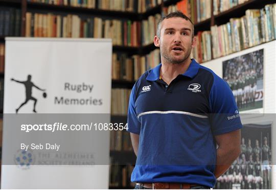 The Alzheimer Society of Ireland, charity partner to Leinster Rugby, launch Rugby Memories