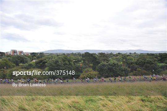 Lance Armstrong Rides with Fans in the Phoenix Park