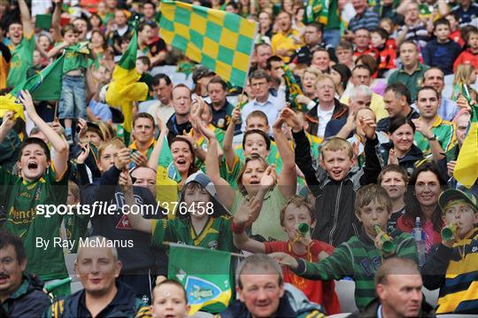 Supporters at the Kerry v Meath game