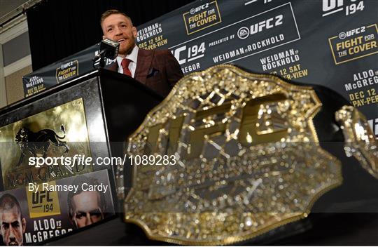 UFC 194: Jose Aldo v Conor McGregor - Post-fight Press Conference
