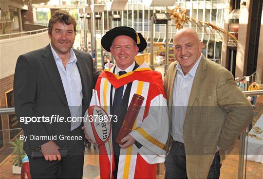 Ireland Rugby Head Coach Declan Kidney Receives Honorary Doctorate from University of Limerick