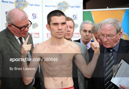 Hunky Dorys World Title Fight Night Weigh-In