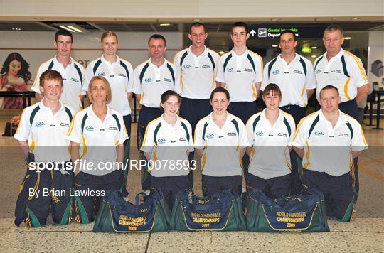 Departure of the Irish Team to the 2009 World Handball Championships