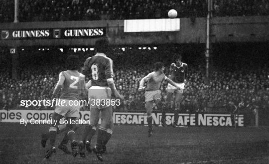 Republic of Ireland v France - World Cup Qualifier 1977