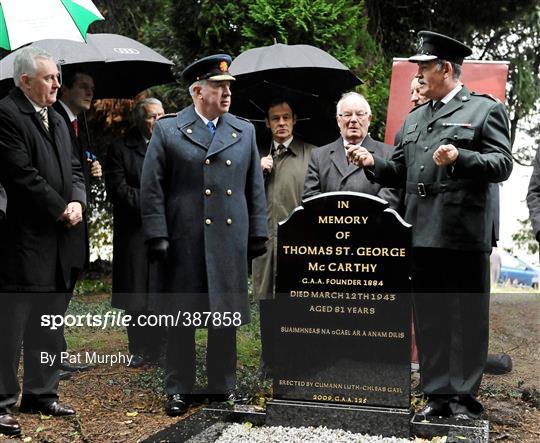 Unveiling of Headstone to Thomas St. George McCarthy