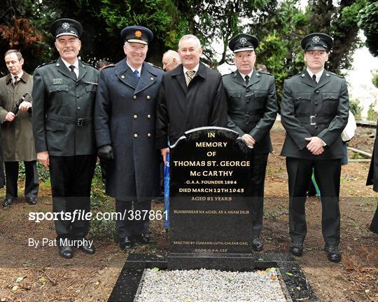 Unveiling of Headstone to Thomas St. George McCarthy